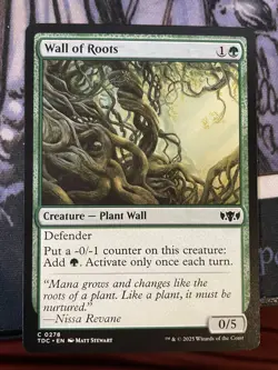 Wall of Roots NM/M Unspecified Set MTG Magic Card EDH Modern Green Staple - Image 1
