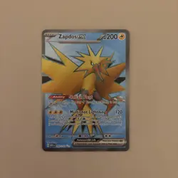 Pokemon Card Zapdos ex 192/165 Scarlet 151 Full Art Rare Near Mint - Image 1