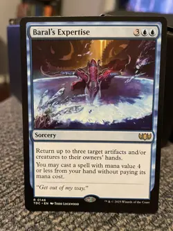 Baral's Expertise NM/M Tarkir Dragonstorm Commander MTG Magic Card Blue Rare - Image 1