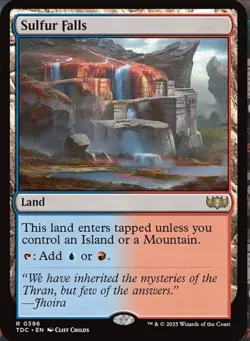 Sulfur Falls NM/M Tarkir Dragonstorm Commander MTG Magic Card EDH Dual Land Rare - Image 1