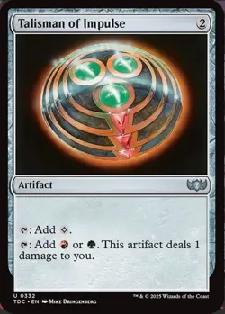 Talisman Of Impulse NM/M Tarkir Dragonstorm Commander MTG Magic Card - Image 1