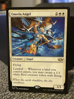 Emeria Angel NM/M Tarkir Dragonstorm Commander MTG Magic Card EDH White Rare - Image 1