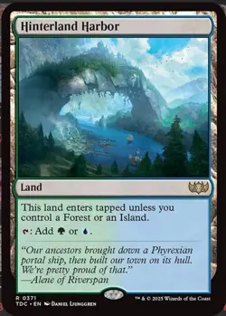 Hinterland Harbor NM/M Tarkir Dragonstorm Commander MTG Magic Card EDH Dualland - Image 1