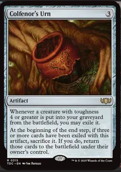 Colfenor's Urn NM/M Tarkir Dragonstorm Commander MTG Magic Card - Image 1