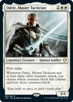 x1 Odric, Master Tactician R MTG Commander 2020 M/NM, English - Image 1