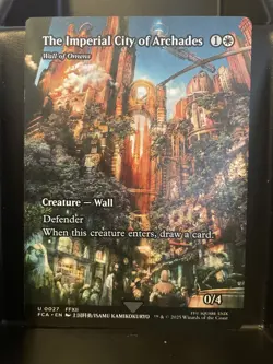 The Imperial City of Archades / Wall of Omens # 27 NM/M Final Fantasy MTG Magic - Image 1