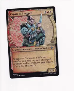 2023 MTG MAGIC THE LOST CAVERNS OF IXALAN SHOWCASE CAPAROCTI SUNBORN - Image 1