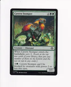 2023 MTG MAGIC THE LOST CAVERNS OF IXALAN CAVERN STOMPER (#1) - Image 1
