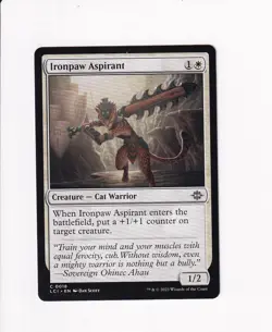 2023 MTG MAGIC THE LOST CAVERNS OF IXALAN IRONPAW ASPIRANT (#1) - Image 1