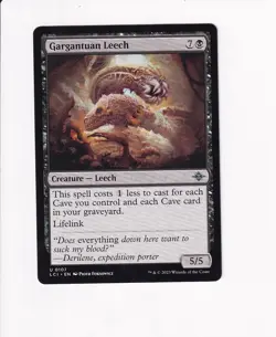 2023 MTG MAGIC THE LOST CAVERNS OF IXALAN GARGANTUAN LEECH (#1) - Image 1