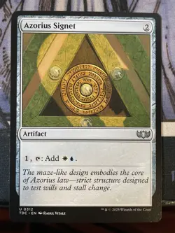 Azorius Signet NM/M Tarkir Dragonstorm Commander MTG Magic Artifact EDH Staple - Image 1