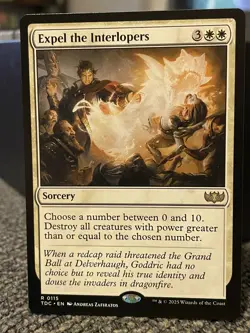 Expel the Interlopers NM/M Unspecified Set MTG Magic Card EDH White Rare - Image 1