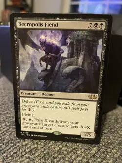 Necropolis Fiend NM/M Tarkir Dragonstorm Commander MTG Magic Card - Image 1