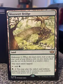 Mosswort Bridge NM Unspecified Set MTG Magic Card Rare Green Hideaway Land EDH - Image 1