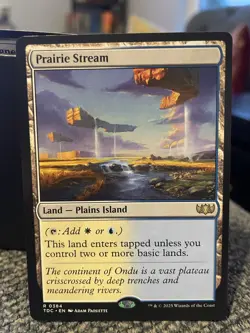Prairie Stream NM/M Unspecified Set MTG Magic Card EDH Dual Land Rare Azorius - Image 1