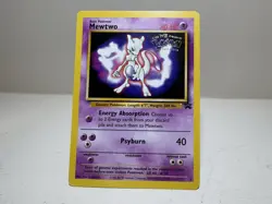 Pokemon TCG Mewtwo #3 Black Star Promo the First Movie 1999 LP - Image 1