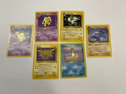 Pokemon Rocket and Fossil Rare Lot Dark Hypno Magneton Lapras Zapdos Machamp - Image 1