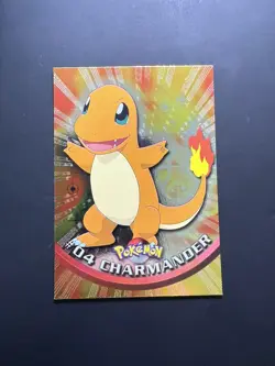 [NM+] 1999 Pokemon Charmander #04 Topps Holo Foil TV Animation Series - Image 1