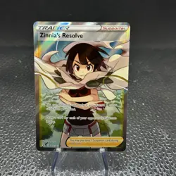 Pokemon TCG Zinnia's Resolve Holo Ultra Rare Card Evolving Skies 203/203 NM - Image 1