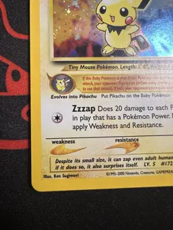 2000 Pokemon Neo Genesis Pichu Holo #12/111 - Image 4