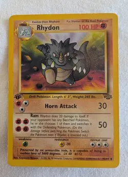 Rhydon - 1st Edition - Pokemon - Jungle Set - LP - Image 1
