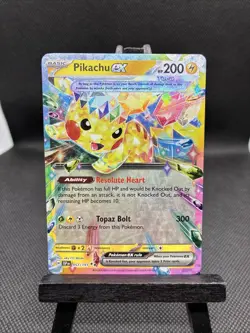 Pikachu ex - 057/191 - NM Surging Sparks Double Rare Pokemon TCG Card - Image 1