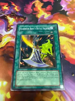 Gladiator Beast's Battle Halberd #GLAS-EN055 1st Edition Yugioh Card - MP - Image 1