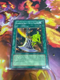 Gladiator Beast's Battle Halberd #GLAS-EN055 1st Edition Yugioh Card - MP - Image 3
