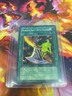 Gladiator Beast's Battle Halberd #GLAS-EN055 1st Edition Yugioh Card - MP - Image 5