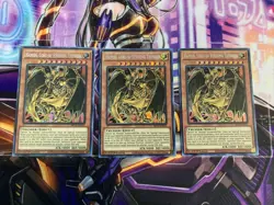 Hamon, Lord of Striking Thunder x3 Prismatic Secret Rare MP21-EN253 YuGiOh! - Image 1
