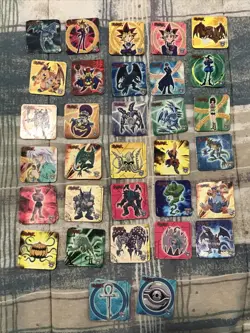 1996 “YUGIOH” PANINI STAX magnet Lot of 32 Different Magnets 50+ Total (P288) - Image 1