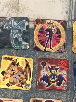 1996 “YUGIOH” PANINI STAX magnet Lot of 32 Different Magnets 50+ Total (P288) - Image 2