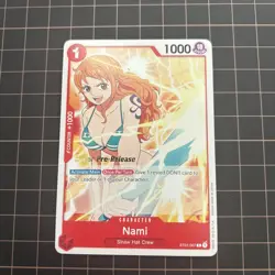 One Piece Card Game - Super Pre-Release Stamped - Nami (ST01-007) - English NM - Image 1