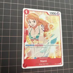 One Piece Card Game - Super Pre-Release Stamped - Nami (ST01-007) - English NM - Image 2