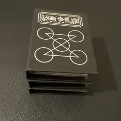 Three (3) Zatch Bell! The Card Battle Black Spell Book Binders With Cards - Image 1
