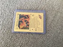 Blaine's Charizard Gold Pokemon Card 100 HP Roaring Flames - Image 1