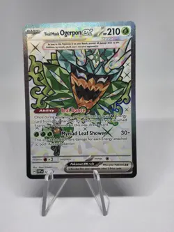 Pokemon TCG Teal Mask Ogerpon ex 166 Sv: Scarlet & Violet Promo Cards Holo Tera - Image 1