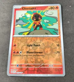 Pokemon Surging Sparks Charcadet Reverse Holo Common Card 033/191 NM - Image 1