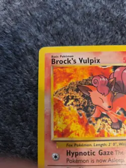 BROCK'S VULPIX W Stamp Pokemon Card - WOTC Promo - Gym Challenge - 37/132 (B) - Image 2