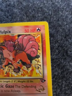 BROCK'S VULPIX W Stamp Pokemon Card - WOTC Promo - Gym Challenge - 37/132 (B) - Image 3