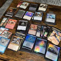 MTG Rare Assorted Card Lot 200 Cards NM ( Besides 9 Vintage Cards - Foils, Rares - Image 1