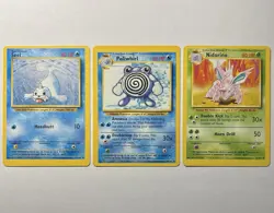 MISCUT/OC ERROR Base Set Pokemon Card Lot - Image 1