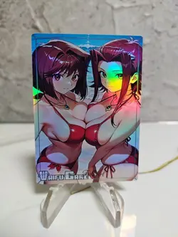 Aki Izayoi Trading Card Waifu Goddess Story Anime Girl holo Karte Manga Full Art - Image 1