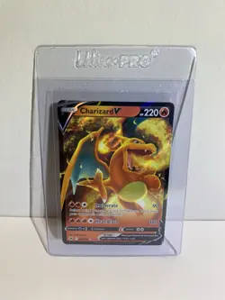 Pokemon Card Charizard V 018/159 Crown Zenith Ultra Rare NM Pack Fresh Full Art - Image 1
