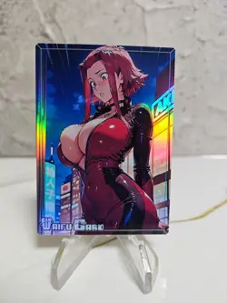Aki Izayoi Trading Card Waifu Goddess Story Anime Girl holo Karte Manga Full Art - Image 1