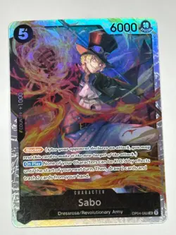Sabo OP04-083 SR Kingdoms of Intrigue ONE PIECE Card Game NM English - Image 1