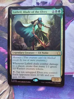 MTG Foundations - Lathril, Blade Of The Elves FOIL NM - Image 1