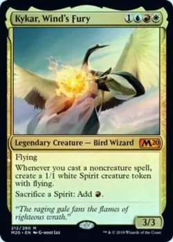 Kykar, Wind's Fury (212/280) - M20 Magic 2020 Core Set - Mythic Rare (Foil) - Image 1