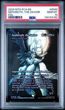 Magic the Gathering - Final Fantasy - Sephiroth, The Savior - Foil - PSA 10 - Image 1