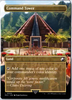 Universes Beyond: Jurassic World Collection #26 Command Tower (Borderless) Foil - Image 2